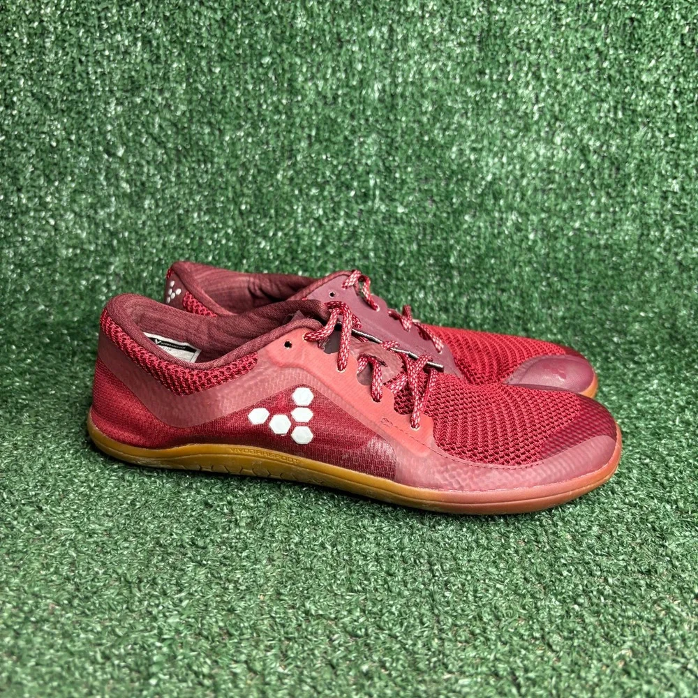 Vivobarefoot Primus Lite Minimalist Mesh Running Sneakers Red Junior Size 4/35J